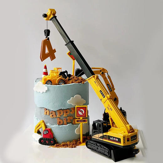 【挖掘机蛋糕】-生日蛋糕/儿童蛋糕 商品图3