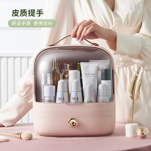 大容量抽屉式化妆品收纳盒桌面小清新护肤品整理盒 商品图2