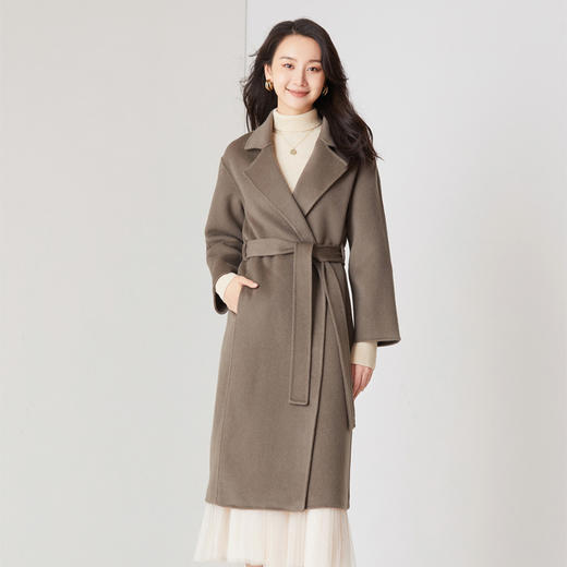 馥迦收腰显瘦长款羊毛大衣 810 商品图5