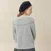 Famecoco范可儿肌理感娃娃领针织开衫女秋冬澳洲进口羊毛毛衣F228DE007 商品缩略图3