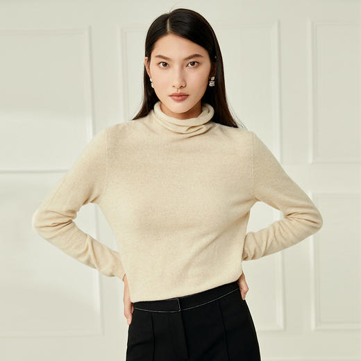 EITIE爱特爱新款简约百搭打底保暖针织衫6801527 商品图3
