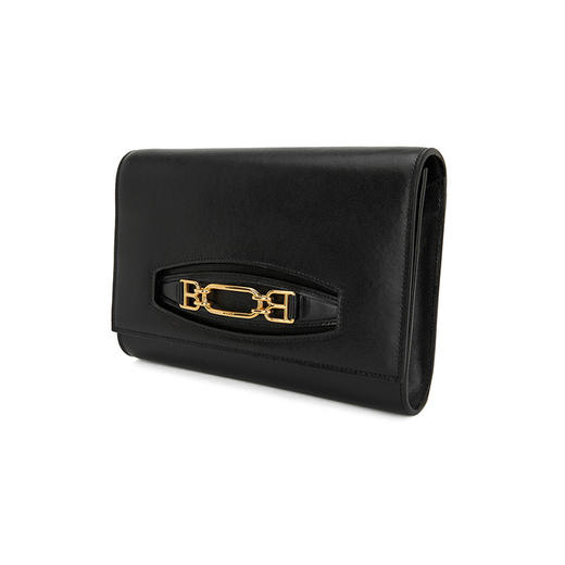 BALLY 巴利 女士1851马衔扣单肩手拿包 黑色 VALERIEE 商品图1