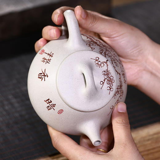 大师亲制【壶永年-汉白西施】紫砂壶 范银书制 商品图13