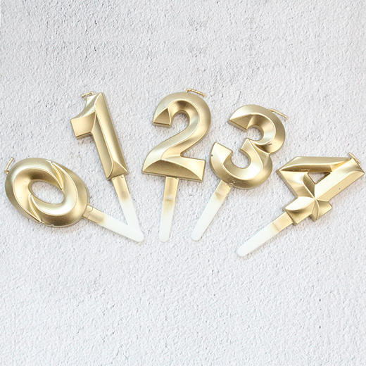 品质【金色数字蜡烛】 商品图1