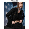  VIMAGE纬漫纪冬季新款粗花呢气质修身显瘦外套V1803403 商品缩略图2