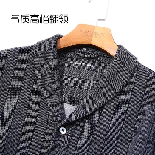 【爆款绵羊毛混纺】秋冬款 德国舒雅高端铂雅男士家居服含绵羊毛青果领开衫睡衣99/20545H 商品图4