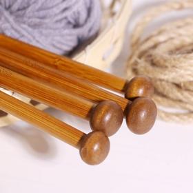 36cm碳化竹棒针 单头竹炭棒针 堵头毛衣针 围巾针织毛线针 水晶针