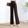 MQ-LEN2271 时尚气质休闲宽松松紧高腰垂感直筒长裤 商品缩略图1