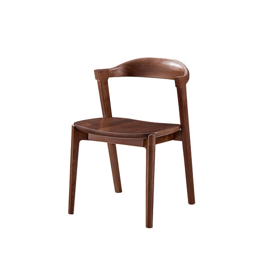 【现代风-CY313餐椅】现代风/餐厅/北美黑胡桃木/实木餐椅 商品图2