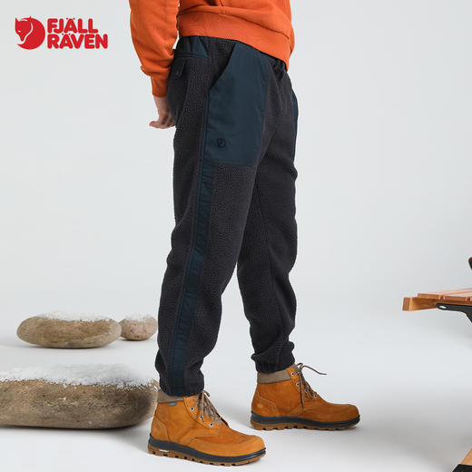 北极狐秋冬新款羊羔毛长裤抓绒男舒适时尚户外运动 02221107A 商品图2