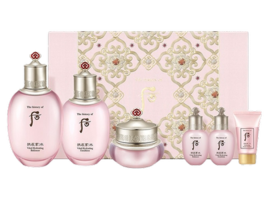 Whoo后拱辰享水妍水乳霜六件套清爽补水保湿套盒送礼护肤【盒损品 落灰 介意慎拍】