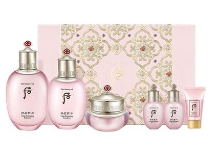 Whoo后拱辰享水妍水乳霜六件套清爽补水保湿套盒送礼护肤【盒损品 落灰 介意慎拍】 商品图0