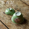 茶香记 手绘开窗盖碗 青楸翠竹 黛紫水仙 古色雅韵 小巧趁手 商品缩略图3