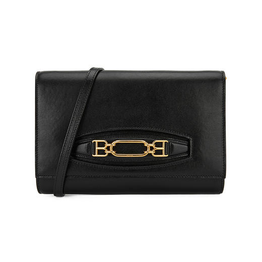 BALLY 巴利 女士1851马衔扣单肩手拿包 黑色 VALERIEE 商品图0