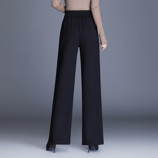 简约修身时尚松紧腰高腰通勤气质阔腿裤MYX-BFZY-9259-L 商品图2