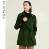 玳莎100%绵羊毛风衣式双面呢大衣女2022冬季新款系带气质高级感羊毛毛呢外套  CD39301 商品缩略图0
