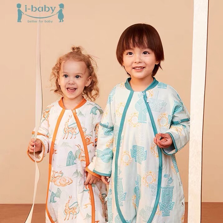 i-baby outlast恒温睡袋秋冬款分腿睡袋 婴儿防踢被宝宝睡袋儿童睡衣