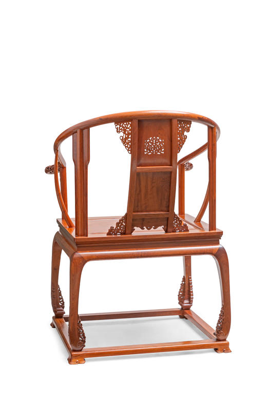 红桥红  家具严选  缅甸花梨（大果紫檀）【带托泥 皇宫 圈椅】 商品图5