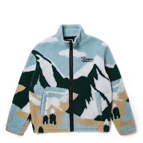 羊羔绒外套情侣款运动卫衣满印泰迪绒休闲开衫K0CY2WK72