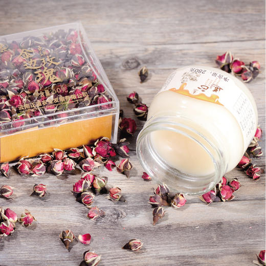 甜蜜蜜    【雪脂莲蜂蜜280g（瓶） 重瓣红玫瑰50g （盒） 】 商品图2