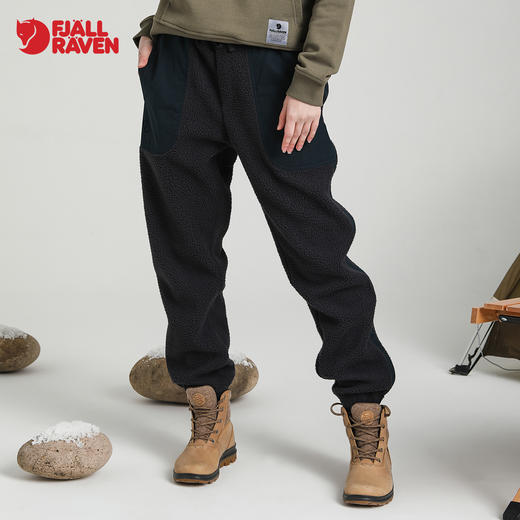 北极狐秋冬新款摇粒绒长裤女束脚保暖时尚舒适下装 02221208A 商品图0