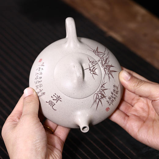 大师亲制【壶永年-汉白西施】紫砂壶 范银书制 商品图4