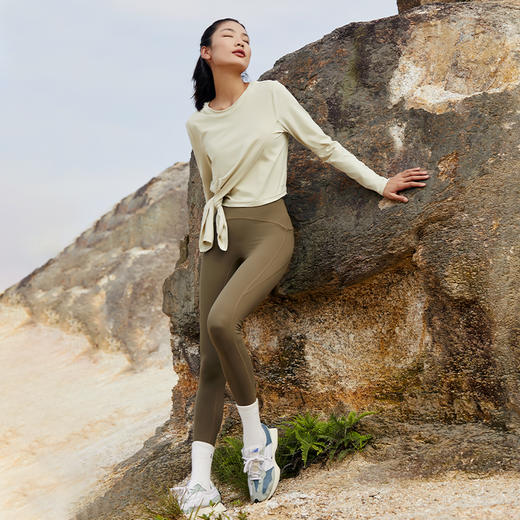 【裸感】前后两穿船领假两件长袖运动上衣 商品图2