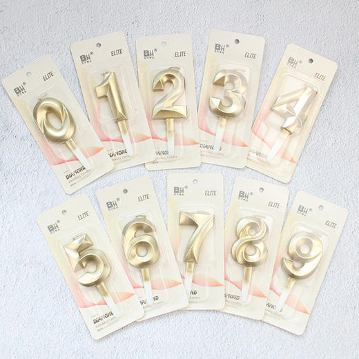 品质【金色数字蜡烛】 商品图0