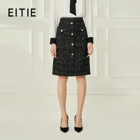 EITIE爱特爱冬季新款高腰时尚包臀西装裙短裙半裙半身裙6806504
