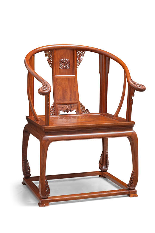 红桥红  家具严选  缅甸花梨（大果紫檀）【带托泥 皇宫 圈椅】 商品图2