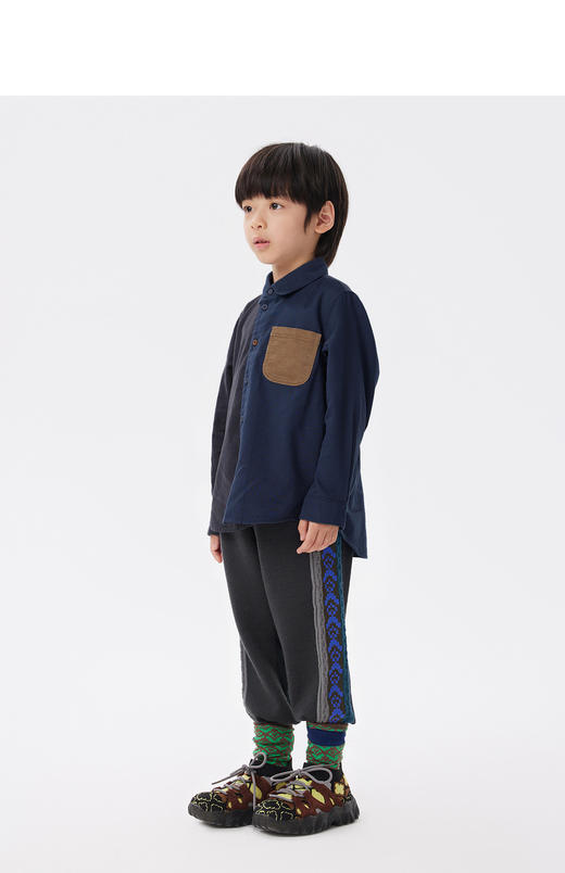 JNBY  22年冬款  拼接束脚长裤 1M0E12290 商品图5