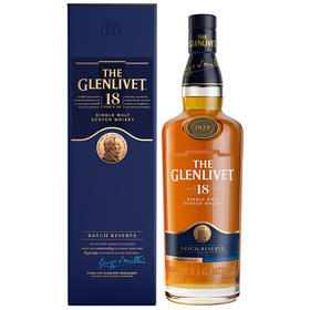 格兰威特（Glenlivet）18年 苏格兰 单一麦芽威士忌 洋酒 700ml