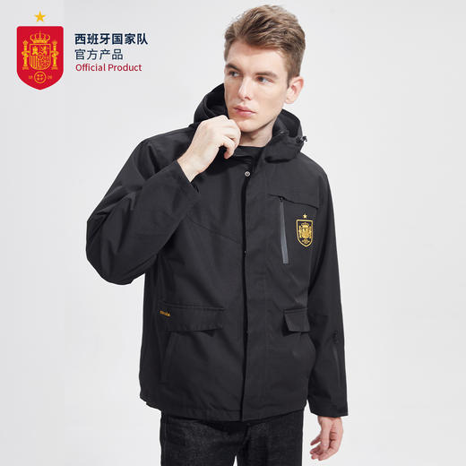 西班牙国家队官方商品丨防风防雨三合一冲锋衣保暖夹克运动外套 商品图1