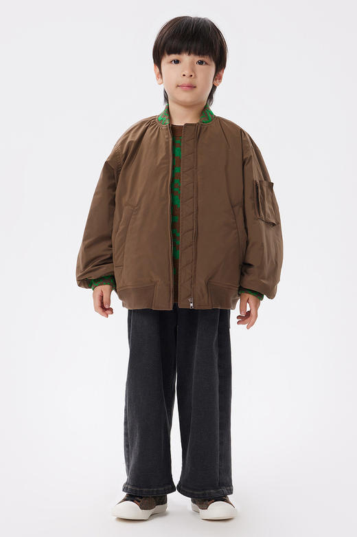 JNBY   22年冬款  飞行员夹克短款羽绒服  1M0C11900 商品图0