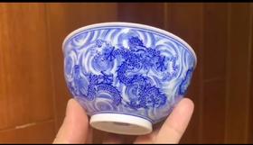 薄胎九龙闹海杯