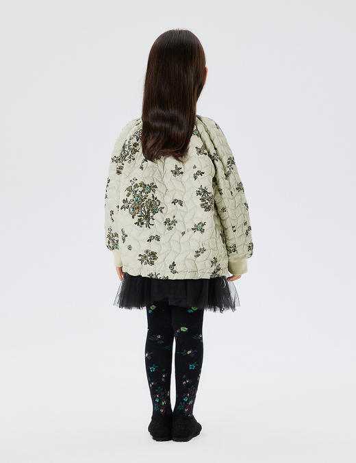 JNBY  22年冬款  传统花卉  中长款羽绒服  1M0C11870 商品图5