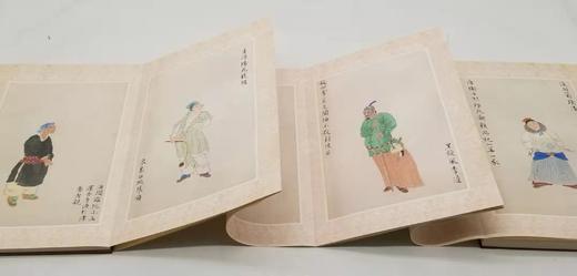 《丁元公工笔彩绘水浒人物图》，大16开，锦盒装，布面经折装一函，丁元公绘，中西书局2012年版，定价680，售价258元。 商品图12