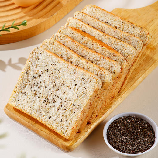 【健康早餐】奇亚籽面包低脂代餐0蔗糖吐司面包早餐健身饱腹1000g 商品图6