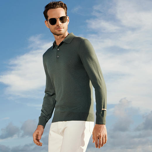 YvesFigarau伊夫·费嘉罗秋冬新款100%山羊绒休闲长袖毛衫941121 商品图2