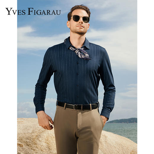 YvesFigarau伊夫·费嘉罗秋冬新款休闲长袖衬衫942327 商品图0