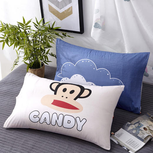 大嘴猴 枕套全棉可爱单人纯棉枕头套 一对（不含枕芯哦）  48*74cm 商品图3
