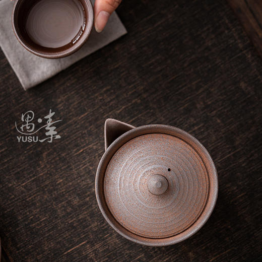 粗陶手抓壶单壶带过滤小陶壶 商品图2