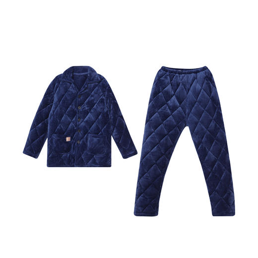 都市锋尚睡衣生活家居法兰绒夹棉家居服长袖类FH21J1 商品图3