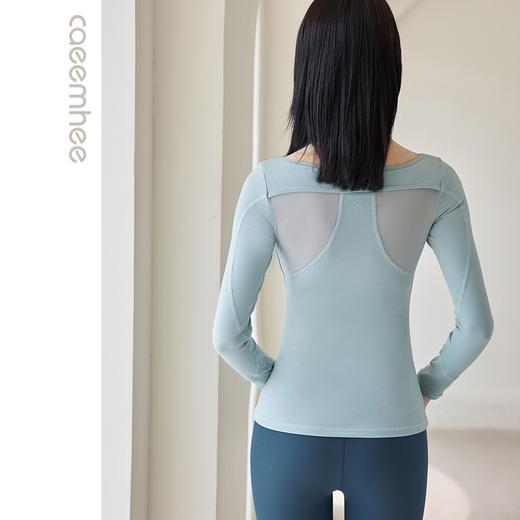 卡益套指长袖K03109女士瑜伽服 商品图2