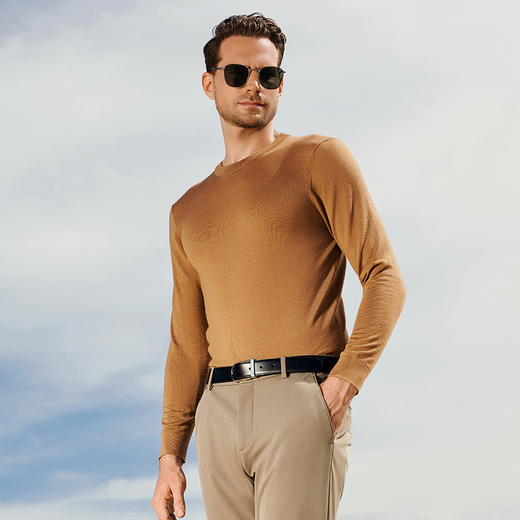 YvesFigarau伊夫·费嘉罗秋冬新款100%绵羊毛休闲毛衣941131 商品图1