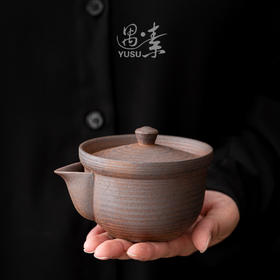 粗陶手抓壶单壶带过滤小陶壶