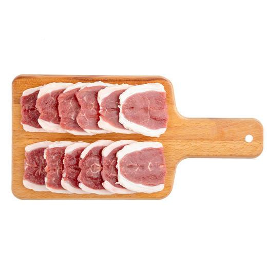 草原宏宝 国产 内蒙古手切羊上脑片 净重400g/袋 冷冻 烧烤火锅食材 地理标志认证 商品图1