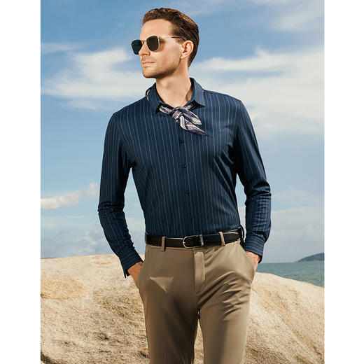 YvesFigarau伊夫·费嘉罗秋冬新款休闲长袖衬衫942327 商品图2