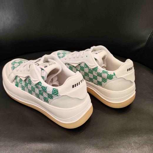 lfgk br509高温烫钻棋盘格超轻板鞋 商品图2