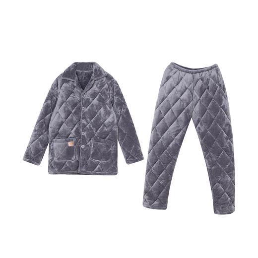 都市锋尚睡衣生活家居法兰绒夹棉家居服长袖类FH21J1 商品图4